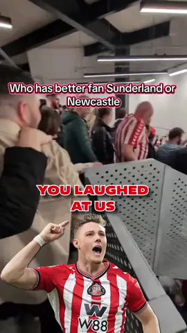 Who has better fans @Sunderland AFC or @Newcastle United #fans #fyp #football #chants #repost 