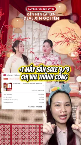 Huhu deal live chị HL hời xĩuuuuu #CELLUMARU #BlackMucinPeptide #halinhofficial #vohalinhofficial #superlive 