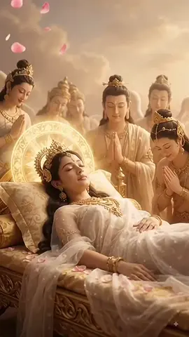 “සියලු බුදුවරුන්ගේ මව්වරුන්ට හිමි වන මේ අද්භූත නියාමය—බෝසතාණන් වහන්සේ මෙලොව උපත ලබා දින හතක් ගත වූ පසු මව්තුමිය කලුරිය කිරීමයි. එය බුද්ධ නියාමයක් ලෙස ධර්ම සාහිත්‍යයේ සඳහන් වන ගැඹුරු කරුණකි.” 🙏☸️ 🌸 Facebook Caption බුදු බවට පත්වන බෝසතාණන් වහන්සේගේ මව්තුමියට හිමිවන සුවිශේෂී නියාමයක් ලෙස, බෝසතාණන් වහන්සේ උපන් දින හතකට පසු මව්තුමිය කලුරිය කරන බව බෞද්ධ සම්ප්‍රදායේ සඳහන් වේ. 🌼 මහා බෝසතාණන් වහන්සේගේ උපතත් සමඟ බැඳුණු මේ කරුණ සිහිපත් කරමින්, සියලු මව්වරුන්ට ගෞරවයෙන් පින් අනුමෝදන් වෙමු. 🙏💞 උතුම් තෙරුවන් සරණින් යහපතක්ම වේවා ඔබට 🙏 නිර්මල ධර්මයම අවබෝධ වේවා 💞🙏☸️ #බුදුගුණ #බුද්ධනියාමය #ධර්මය #දහම් #බුදුසසුන_බැබලේවා🙏🙏🙏🙏🌺🌺🌺🌺  @N🥰A🥰D🥰D🥰k🥰A🥰🥰🥰 @😃😃SUDU🥰💐KOLLA😃😃 @Dileep Madushan @[තෙරුවන් සරණ යමු] @🔥❤️…[*dilshan😈roks*]❤️🔥  @උතුම් නිර්වාණයම අවබෝධ වේවා ! 