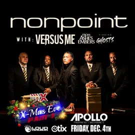 NONPOINT Xmas Eve Part 1 at the Apollo Theater in Belvidere — Friday, December 4th! ON SALE NOW 🎟️ Tickets in bio. #Nonpoint #ApolloTheater #BelvidereIL #LoudEmpire #LiveMusic