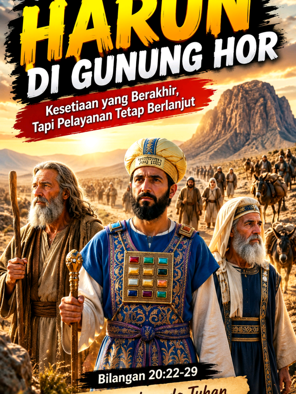 BIBLE STORY: DETIK-DETIK TERAKHIR HARUN: Saat Tugas Mulia Harus Diserahkan! ⛰️🕊️#fyp #KisahAlkitab #RenunganKristen 