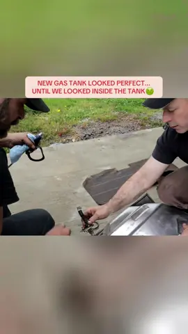 NEW GAS TANK LOOKED PERFECT... UNTIL WE LOOKED INSIDE THE TANK🤢 #BarnFind #CarScam #MechanicNightmare #GasTankFail #RustRestoration