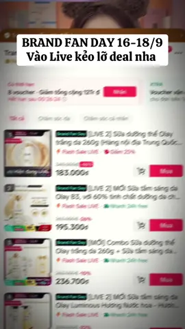 Ngày cuối rồi vào live săn liền nha ạ #Olay #olayskincare #olayduongthe #xuhuong 