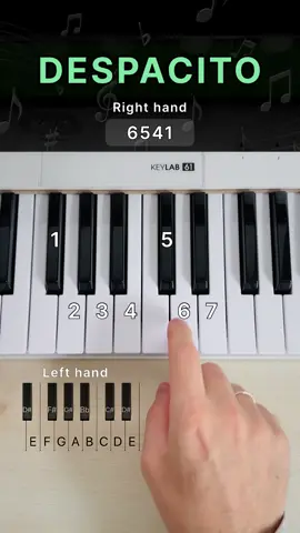 Despacito - Luis Fonsi ❤️ #pianotutorial #piano #pianocover