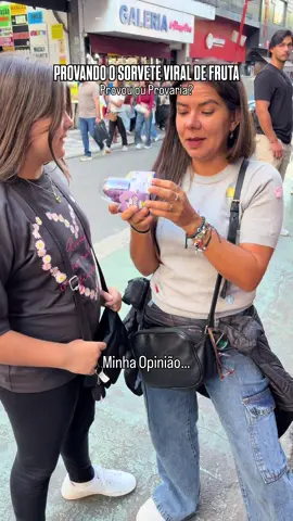 Essa é a minha opinião… qual a sua? Pagaria R$ 27 em um sorvete???  Eu amo provar coisas diferentes mas que agradem o meu paladar kkkkkk  Não é que esse sorvete é ruim, só achei que não vale o hype em relação a custo benefício kkkk  Talvez os outros sabores sejam melhores, ainda vou provar um dia… mas esse achei nada de mais e tem sorvetes bem melhores como o Melona e o de Peixe que já mostrei por aqui.  💸 Valor foi R$ 27 😱 📍Liberdade em SP  E aí, conta aqui se já provou? Qual o sabor?  #dicasdeviagem #liberdadesp #sorvete #comidaderua #viagememfamilia