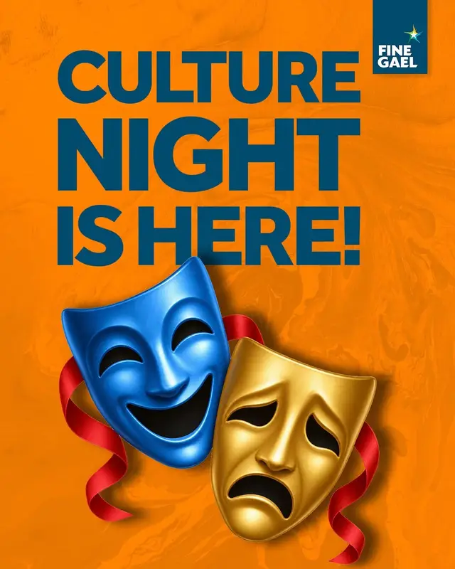 🎭Tonight, hundreds of free cultural and arts events take place across the country for Culture Night. To find one near you, visit CultureNight.ie