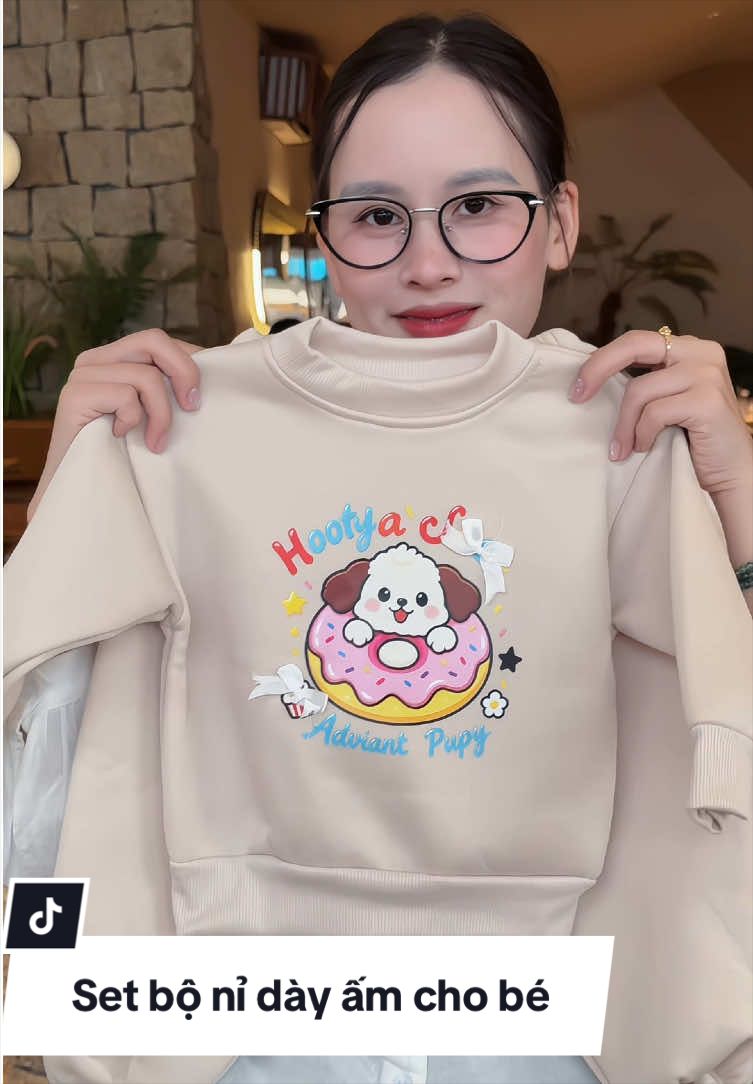 Set bộ nỉ dày ấm cho bé