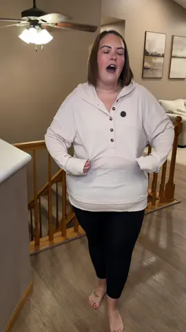 An oversized button up hoodie that is just EASY to wear all season! #elevatedcasual #hoodieseason #falltops #oversized 