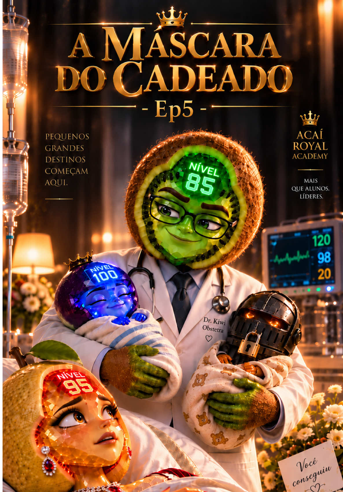 A Máscara do Cadeado... EP5 #noveladefrutas #historias #creatorsearchinsights #neymarjr #frutas 