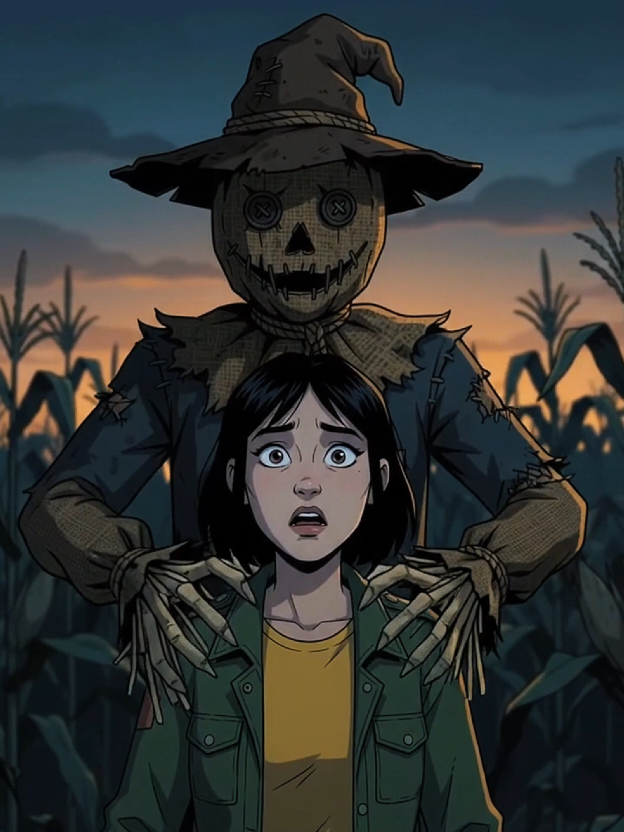 The Scarecrow Wasn’t Alone… 🌽😨 . . . . A quiet walk through a cornfield turns terrifying when she realizes the scarecrow behind her is no ordinary scarecrow. . . . . #Horror #Scarecrow #Creepy #ScaryStory #Cornfield #HorrorShorts #DarkMystery #Animation #AIVideo #CreepyScenes #TheUnknown #Shorts
