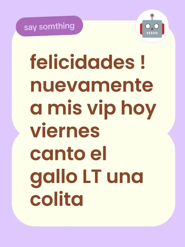 felicidades ! nuevamente a mis vip hoy viernes canto el gallo LT una colita#pronostico 