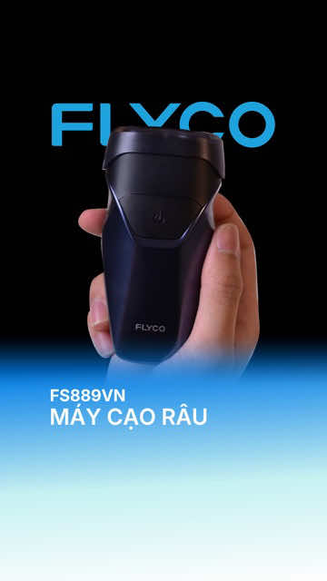 MÁY CẠO RÂU FLYCO FS889VN - CHUẨN GU PHÁI MẠNH! 🖤 Bỏ qua những chiếc máy cạo râu cồng kềnh, nếu anh em là người yêu thích sự tinh tế, hiện đại thì ngoại hình của em Flyco FS889VN này chắc chắn sẽ làm anh em 
