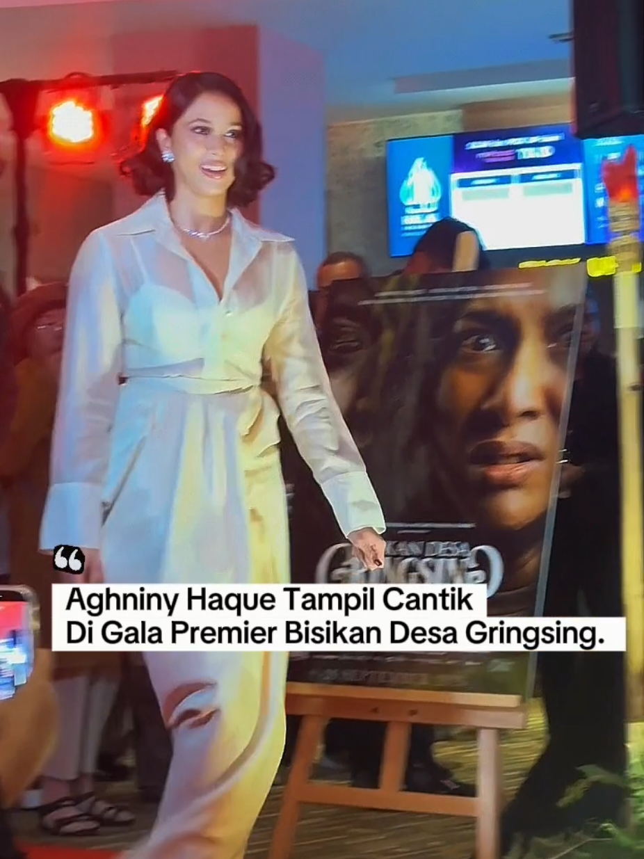 Tayang 24 September 2026, Aghniny Haque tampil cantik di gala premier film Bisikan Desa Gringsing. #aghninyhaque # #FlimBisikanDesaGringsing #BisikanDesaGringsing #fyp #rumahclippers 