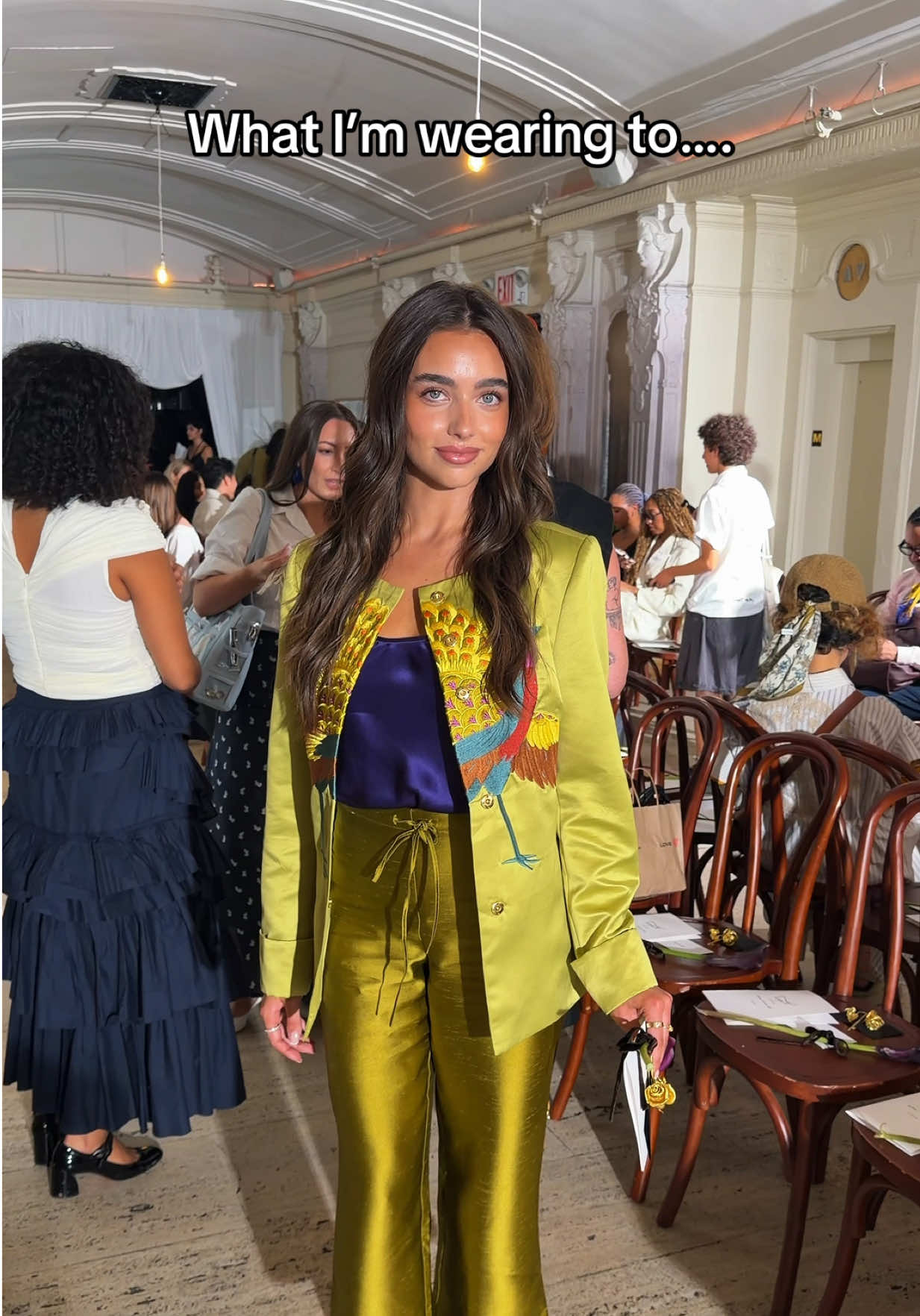 everything gets a 10/10 #whatimwearingto #newyorkfashion #nyfw 