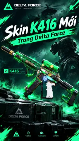 Thử sức K416 skin mới thực chiến bên chiến trường  #GarenaDeltaForceVN #kynguyenmoi #dfthemtuoi #kynguyenbuttop #deltaforcemobile 