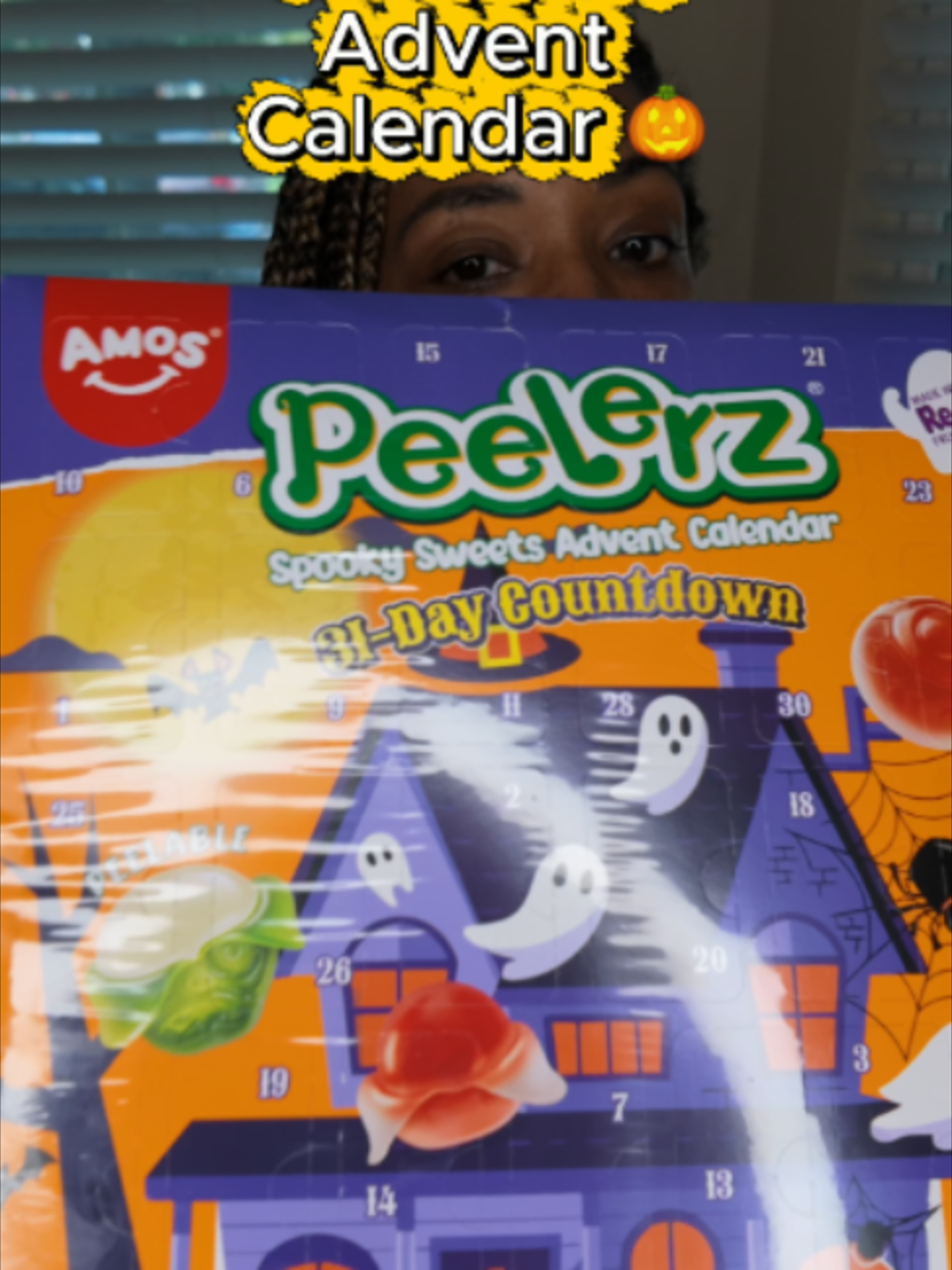 Spooky season advent calendar with candy!  Yes please!  #peelerz #amospeelerz #adventcalendar #spookyseason #candy #halloween #giftset #calendar #fruitycandy #viralcandy #sohochic #viralcandy #viral#tiktokshopstockup @amossweets