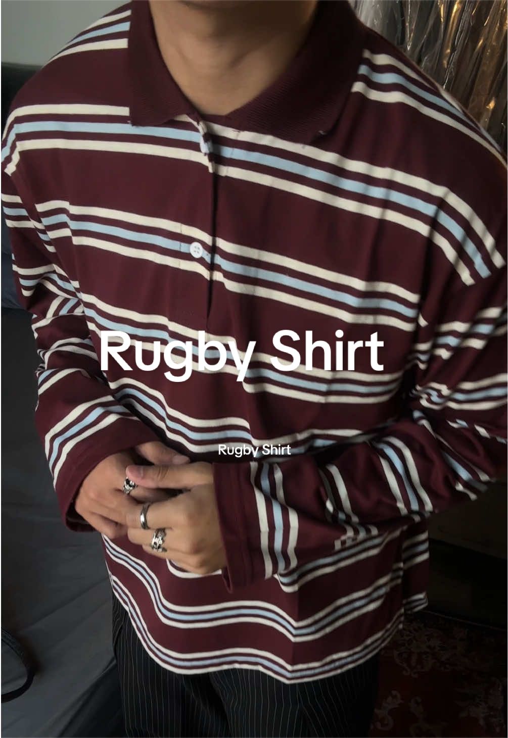 Red polo longsleeve best colour🤍