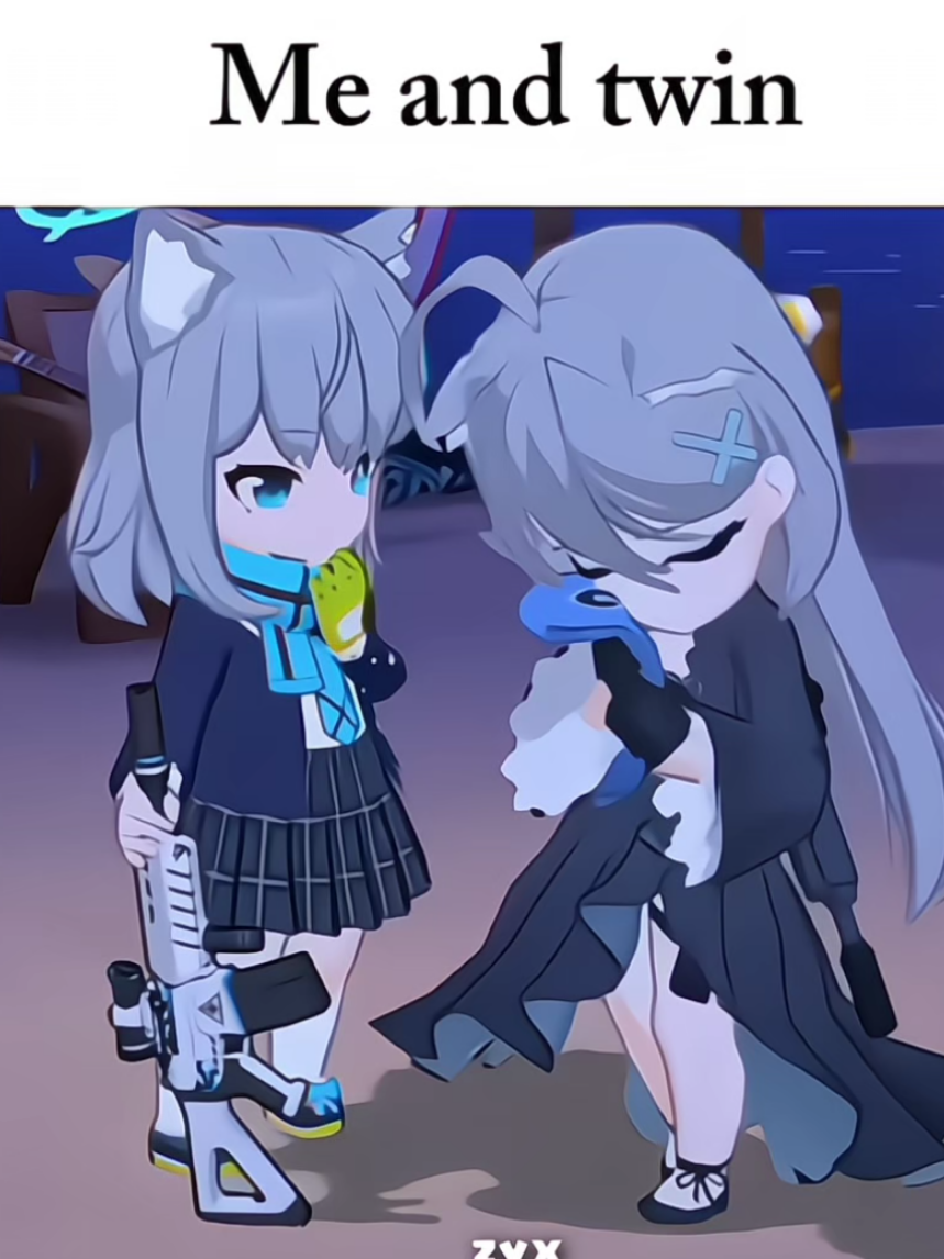 Shiroko and Kuroko🤩#bluearchive #fyp #sunaokamishiroko #shirokoterror 