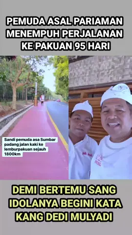warga Pariaman tiba di Pakuan setelah berjalan kaki 95 hari, ini tanggapan KDM  #fypシ゚viral #lemburpakuan #kdm 