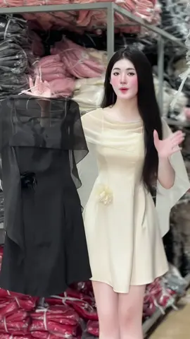 Đầm dáng ngắn kèm choàng sang chảnh tiểu thư😍😍 #tiktokshop99 #myoutfit #Vayxinh #thờitrangnữ #xuhuongtiktokk 