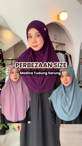 EHH MEDINA ADA SIZE RUPANYAA🤩 Grab sekarang taww. Limited stock😍 #tudungsarung  #radiusite  #tudungviral  #mudah  #pakaianumrah 