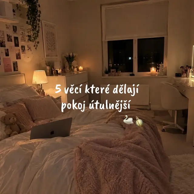 A co je vaše MUST HAVE pro útulný pokoj??🤍 #cozy #room #decor #cz #fyp 