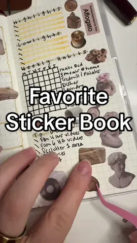 📝🖋️📔I’ve ordered over 15 sticker books from #tiktokshop and this is the one I keep going back to. Each page has such a cohesive theme I love it. I get inspired every time I open it. #stickerbook #stickers #stationary #hobonichiweeks 