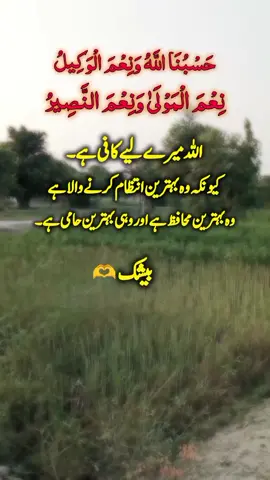 بیشک اللہ ہی میرے لیے کافی ہے بیشک 🫶♥️♥️🫶💫۔                                      . . . #Islamicpost🕋💫✨ #beshak🕋♥️✨ #TikTokViral✨👈 #1millionaudition🥹♥️ #fypシ゚🍁💫 