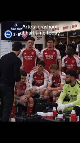 Arteta LOSES his mind at halftime with Brighton leading 2-0 today *this is my post TikTok stop taking it down* #brighton #arsenal #today #funny #meme 