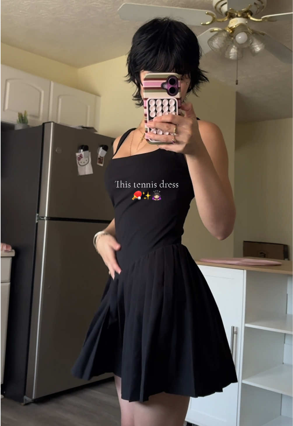 The fabric is amazing! It’s super stretchy and it even comes with built-in shorts. ✨🙇🏻‍♀️ #tennisdress #outfitinspo #dress #tiktokshop #fyp ✨ 