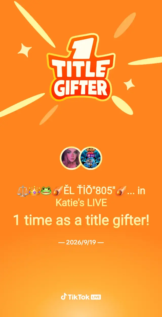 I've become a title gifter in @Katie's Gift Gallery for the 1st time! #KatieFanClub #FanJourney #FanClub