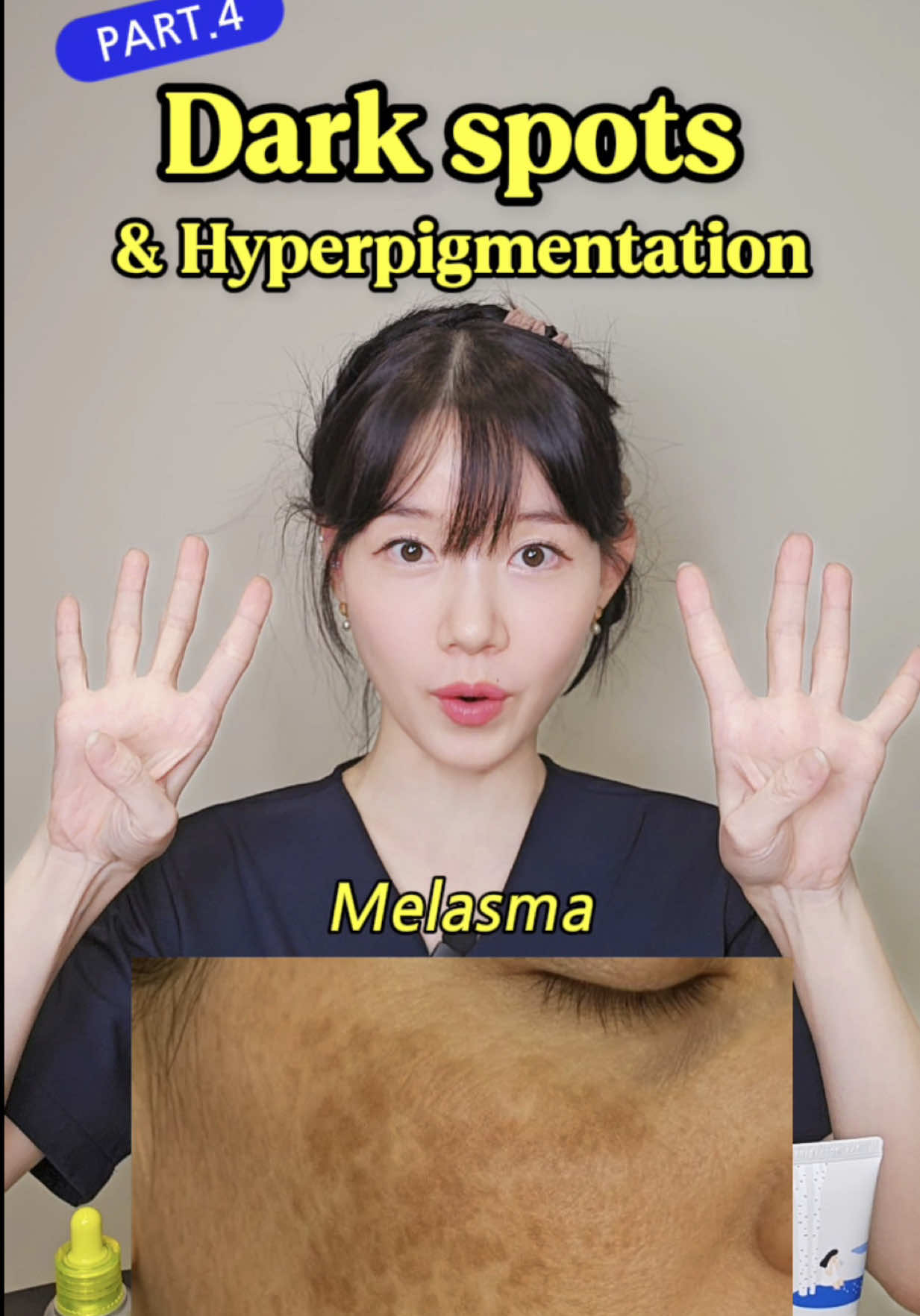 ✅How to fix Dark spots, melasma, and hyperpigmentation! One of the questions you guys ask me the most Your Imo, Korean pharmacist Kim, explains! step1. Niacinamide and Tranexamic Acid They target different stages of pigmentation step2. Use your queen retinol retinol/retinal speed up skin cell turnover and help reduce hyperpigmentation step3. Be careful of Heat and Visible light, too They can worsen melasma [ save ] this first and Don't forget to [ share ] with your friends struggling with dark spots! #kbeauty #koreanskincare #antiaging #darkspots #melasma 