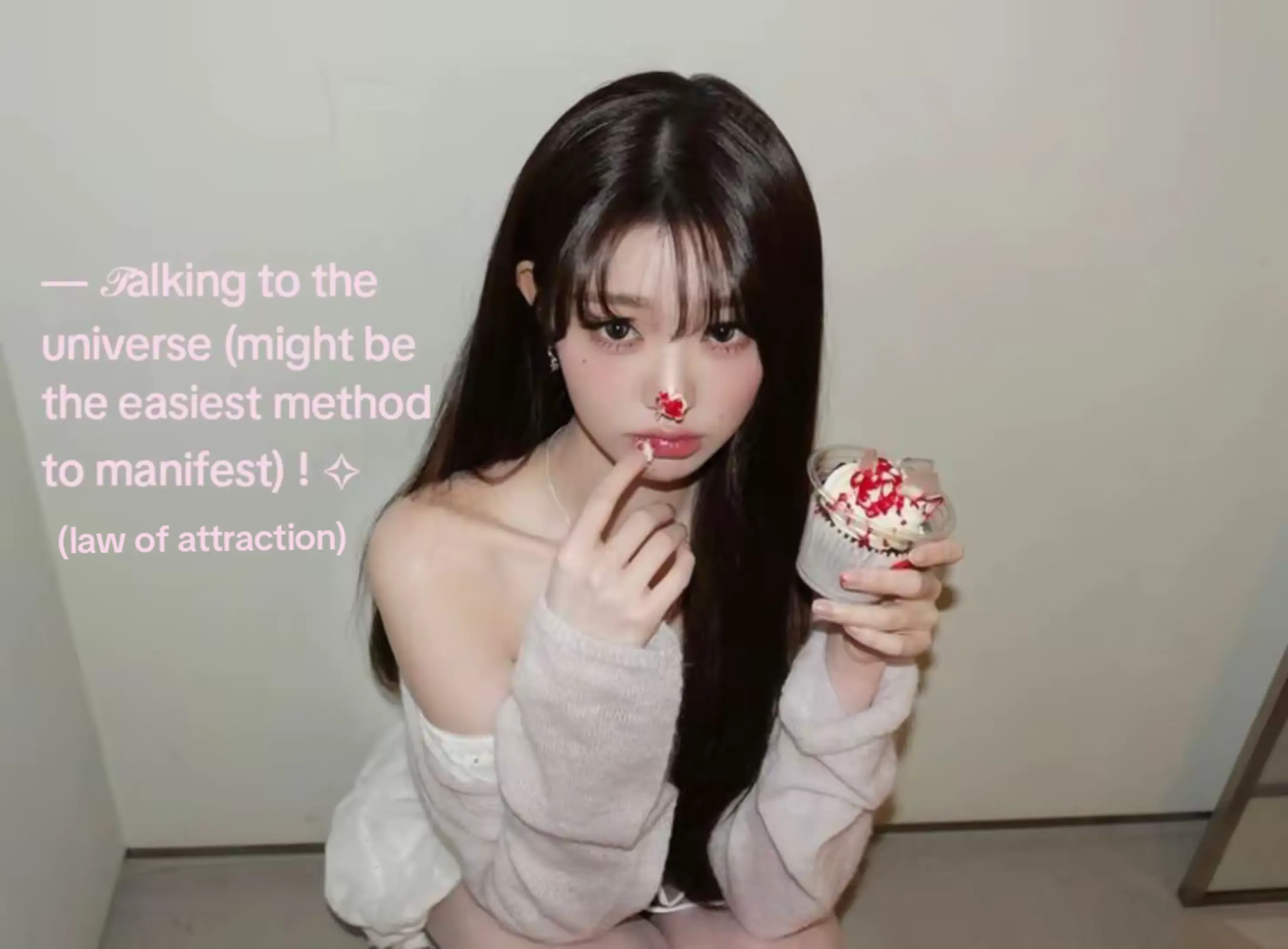 I found out abt this method when i was so desperate 😭😭 At least it works! // dms are open if you have any questions! 💕// guyss this is not loass! this is law of attraction! i will do one for loass tho! #viral #fyp #wonyoung #manifestation 