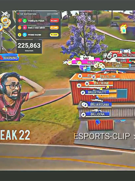 streamer shocked 🥶#esportsbangladesh #turnamenthighlights💫 #foryou #freefire #creatorsearchinsights 