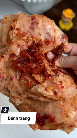 BÁNH TRÁNG LÁ BÒ TỎI CHUA CAY siu cuốn nha