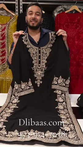 Plus size long kameez party wear suit on chinon fabric  #dlibaas #plussizeindianclothing #indiansuit #indianwear #indianoutfit 