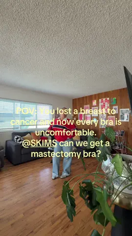 One thing no one warns you about after losing a breast the prosthetic bras are SO uncomfortable 😭 Coming from someone who always loved letting the girls be free, being stuck in a bra every day has been an adjustment. @SKIMS us mastectomy girlies please get something soft, cute and actually comfortable? Losing a breast is hard enough 🥺🩷 Showing my prosthetic for educational purposes ✨ #SingleMastectomy #BreastCancerAwareness #Mastectomy #BreastProsthesis #SKIMS