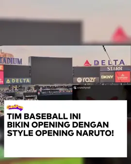 Wibu garis keras auto histeris! 😭 Di laga Yankees vs Rockies, layar scoreboard raksasa Yankee Stadium mendadak berubah ala opening legendaris 