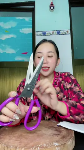 Kéo nhíp xe cán tím siêu bén làm cá #keonhipxe 