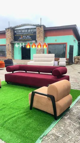 4-1-1 sofa seater going for 600,000 Nigerian naira, quality 💯 mouka foams (D25), mahogany wood, Matt fabric, handcrafted finishing 💯. Send a dm today and get yours #trendingvideo #consistentcy #interiordesigner #fyp #sofa 
