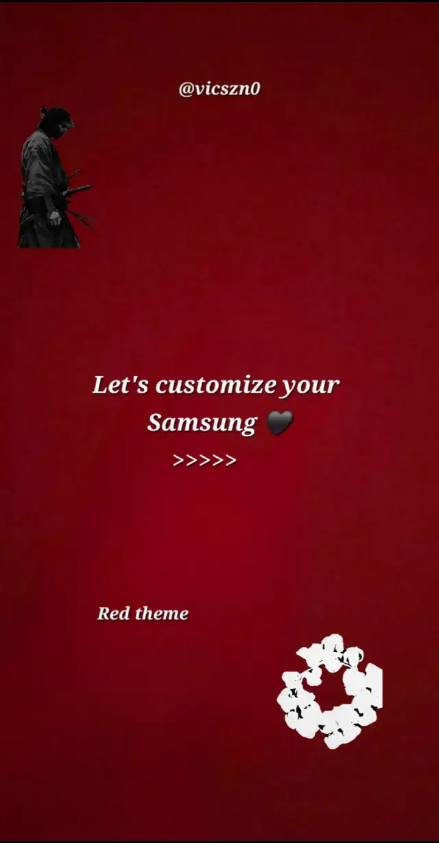 ​#samsung #oneui #customisation #goodlock  #asthetic Red theme Samsung Setup,1mviews
