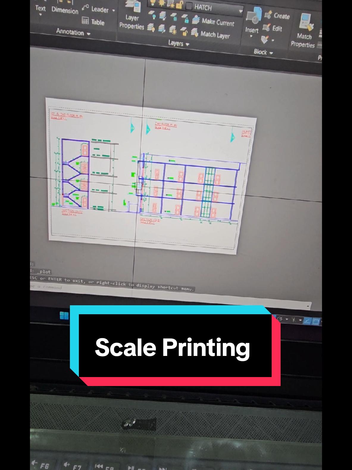 Learn how to print your AutoCAD drawings correctly and how to print them according to the required scale. 📐🖨️ A simple 2-minute tutorial for students, draftsmen, architects, and engineers. #AutoCAD #CAD #AutoCADTips #CADPrinting #scaleprinting 
