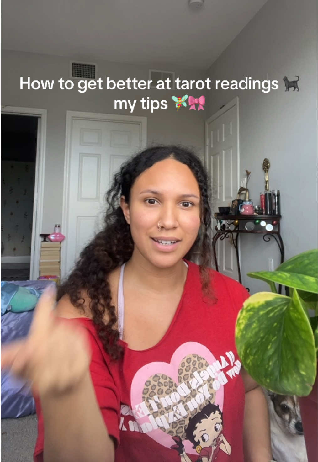 🧚‍♀️ How to get better at tarot readings 🐈‍⬛  try my tips!! 👛 and you’ve got this diva!! Don’t over think it! #tarottok #tarotreadings #tarottiktok #tarotcommunity #witchesottiktok 