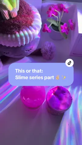 Since you guys like the slime series, here’s part ✌🏼 ✨ Which one is your fav? Butter or crystal? Mine is def crystal.  🫰🏻#slimeasmrvideo #asmrsounds #asmrtiktoks #sensoryplay 