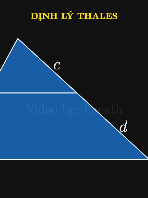Thales - Định lý nền tảng và quan trọng bậc nhất lịch sử#mathematics #manim #viraltiktok #fyp #theorem #geometry #xuhuong