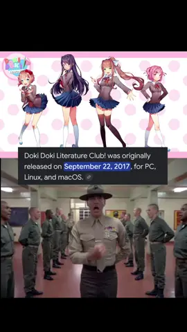 Doki Doki literature club is now 9 years old!! #ddlc #dokidokilitteratureclub #fyp #monika #xyzcba 