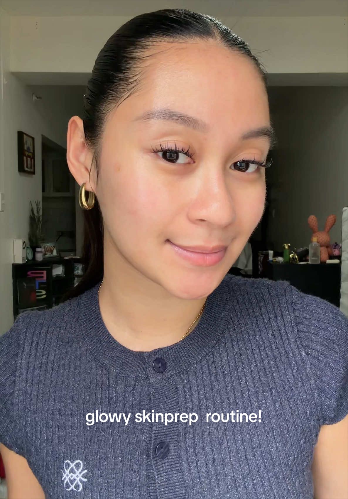my step by step skincare routine (and skinprep) pls dont forget to exfoliate once in a while! 🥹💜 my face is glowing the whole day… literally! HAHAHA  #skinprep #skincareroutine #glowyskin 