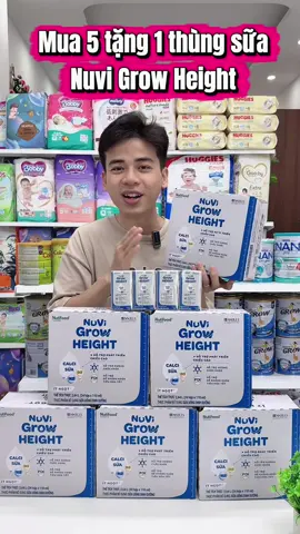Mua 5 tặng 1 thùng sữa Nuvi Grow Height đang có zá seo hời #thegioibimsua0 #suachobe #nuvigrowheight 