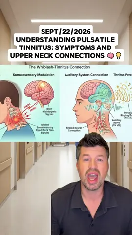 Experiencing a whooshing or heartbeat sound in your ear? This could indicate pulsatile tinnitus, often linked to headaches, dizziness, and lightheadedness. Misalignment in the upper cervical spine might disrupt blood flow to the brain. Learn more about it! #tinnitus #headaches #dizziness #cervicalhealth #migrainerelief