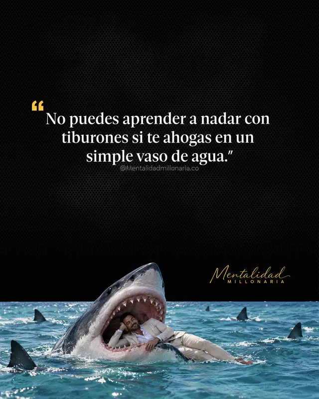 🦈 Los grandes retos no empiezan cuando todo se vuelve difícil, sino cuando dejas de rendirte ante lo pequeño. Quien se derrumba con cada incomodidad difícilmente estará preparado cuando la vida realmente apriete. 🌊 No puedes dominar grandes tormentas si cualquier ola pequeña todavía te hace retroceder. 🔥 La fortaleza también se entrena, enfrentando lo que antes evitabas y dejando de convertir cada problema en una tragedia. Los desafíos grandes exigen una versión de ti que los pequeños obstáculos ayudaron a construir. #lifestyle #personalgrowth #motivation #selfimprovement #success